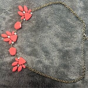 Charming Charlie Pink Floral Necklace